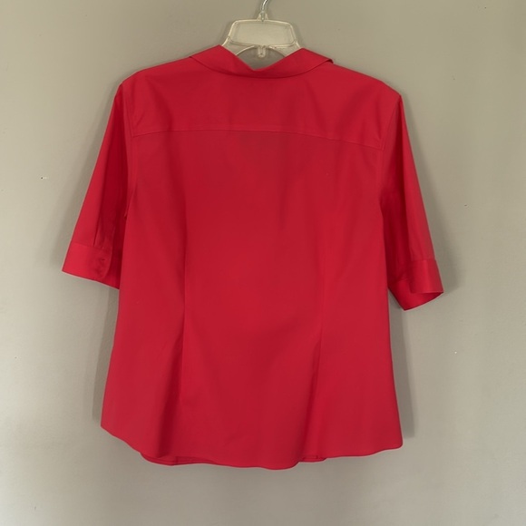 Talbots Button Up Shirt Pink 3/4 Sleeves Wrinkle Resistant size 16 - Picture 3 of 5